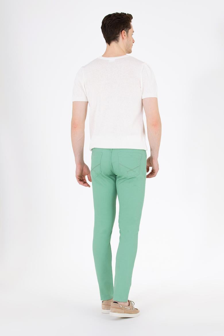 Erkek Koyu Yeşil Kanvas / Chino Pantolon - 50266049123