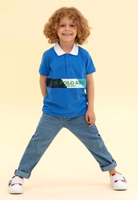 Erkek Çocuk Saks Polo Yaka Tişört - 50266064055