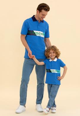 Erkek Çocuk Saks Polo Yaka Tişört - 50266064055