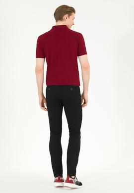 Erkek Slim Fit Siyah Kanvas / Chino Pantolon - 50266090012