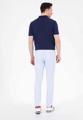 Erkek Slim Fit Açık Mavi Kanvas Pantolon - 50266090022