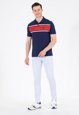 Erkek Slim Fit Açık Mavi Kanvas Pantolon - 50266090022