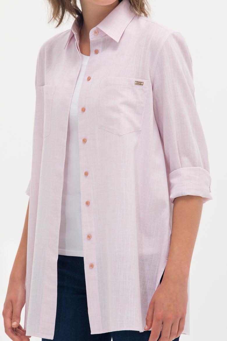 Kadın Pudra Uzun Kollu Gömlek - 50270264005