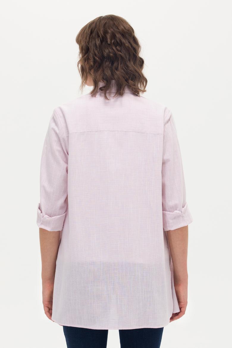 Kadın Pudra Uzun Kollu Gömlek - 50270264005