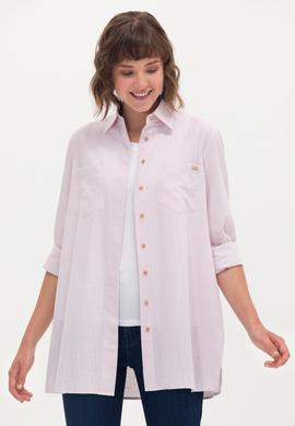 Kadın Pudra Uzun Kollu Gömlek - 50270264005