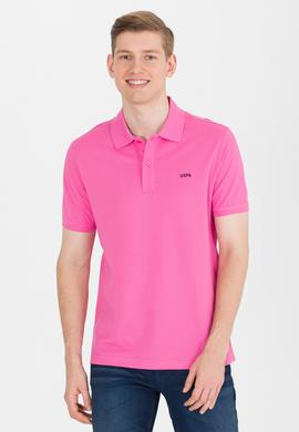 Erkek Pembe Basic Polo Yaka Tişört - 50264892148
