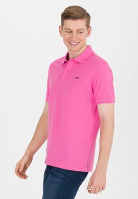 Erkek Pembe Basic Polo Yaka Tişört - 50264892148