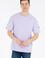 Erkek Lila Oversize Bisiklet Yaka Tişört