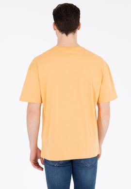 Erkek Kavun Oversize Bisiklet Yaka Tişört - 50264917128