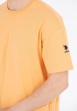 Erkek Kavun Oversize Bisiklet Yaka Tişört - 50264917128