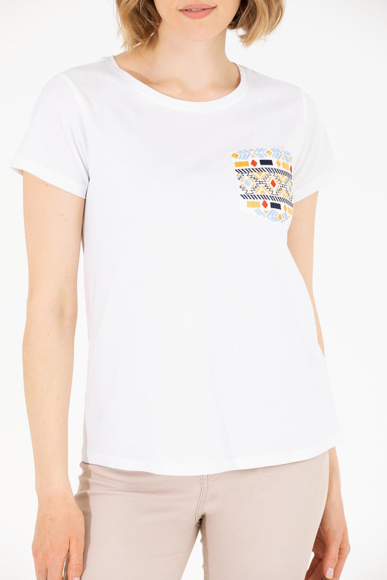 Kadın Beyaz Tişört - 50271647014