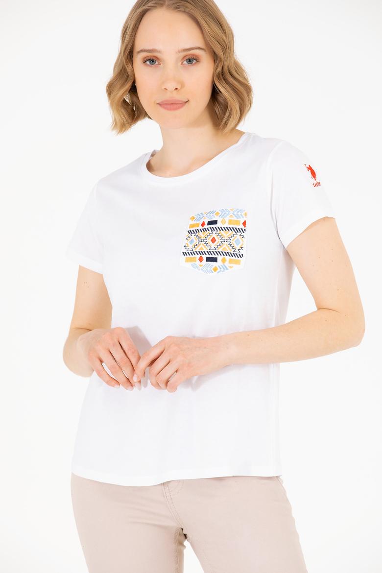 Kadın Beyaz Tişört - 50271647014