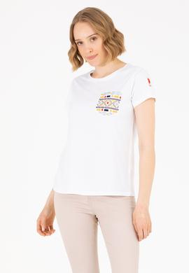 Kadın Beyaz Tişört - 50271647014