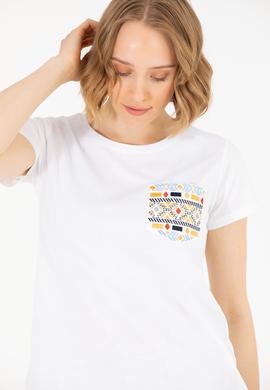 Kadın Beyaz Tişört - 50271647014