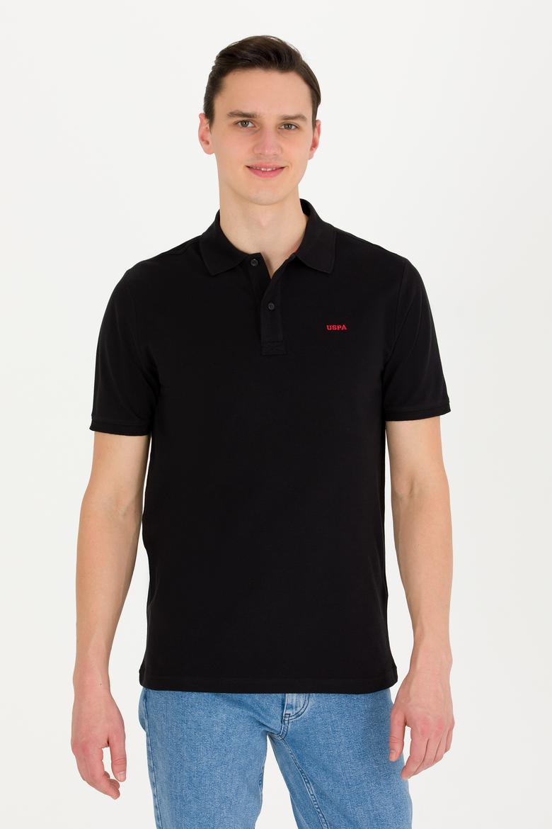 Erkek Siyah Basic Polo Yaka Tişört - 50264892018