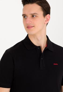 Erkek Siyah Basic Polo Yaka Tişört - 50264892018