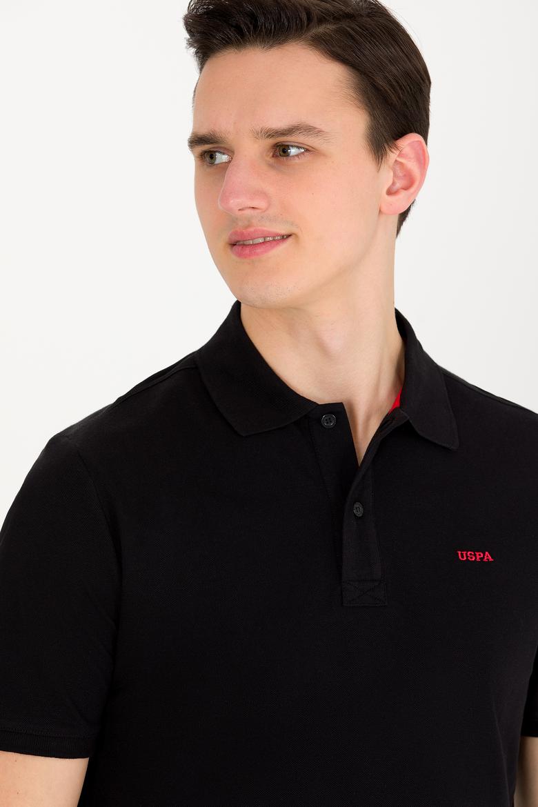 Erkek Siyah Basic Polo Yaka Tişört - 50264892018