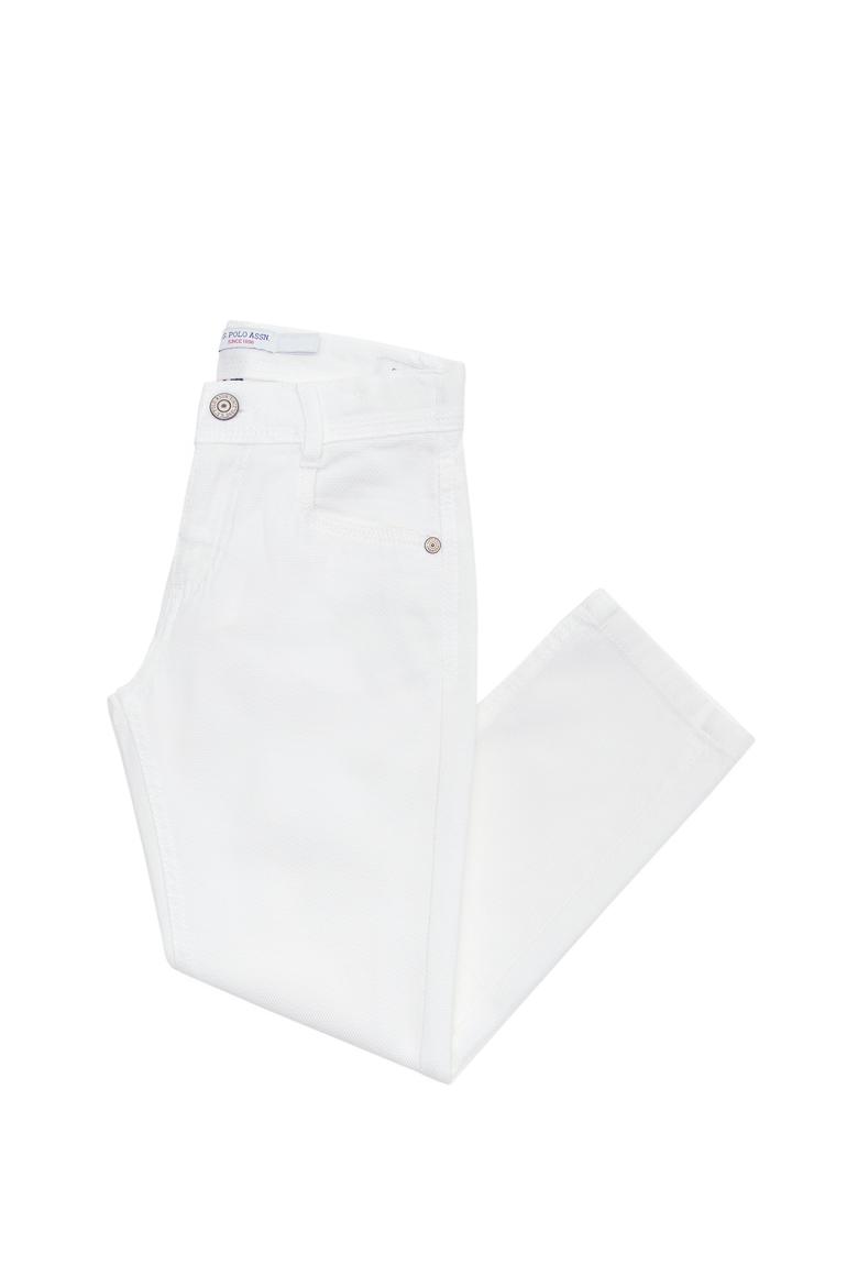 Erkek Çocuk Beyaz Kanvas Pantolon - 50263986023