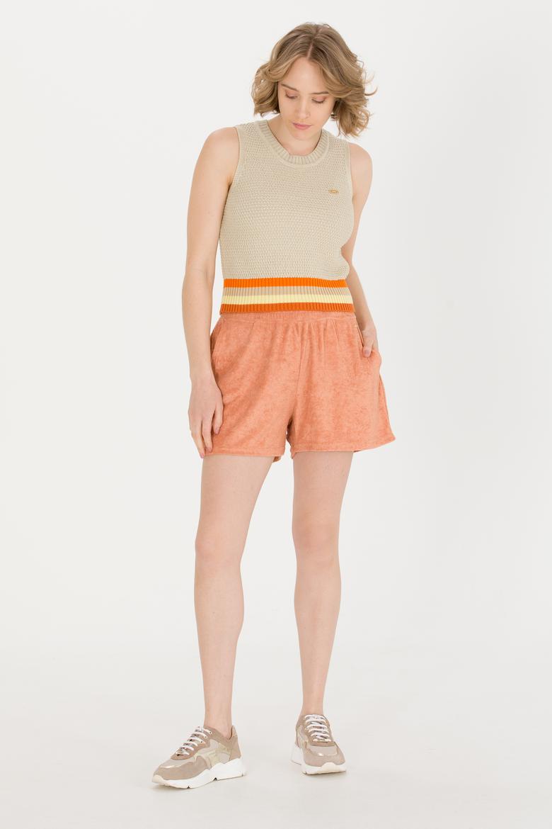 Kadın Pudra Örme Şort - 50263977041