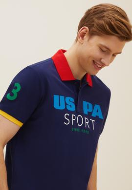 Erkek Lacivert Polo Yaka Tişört - 50263264006