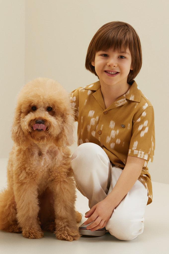 Erkek Çocuk Camel Kısa Kollu Gömlek