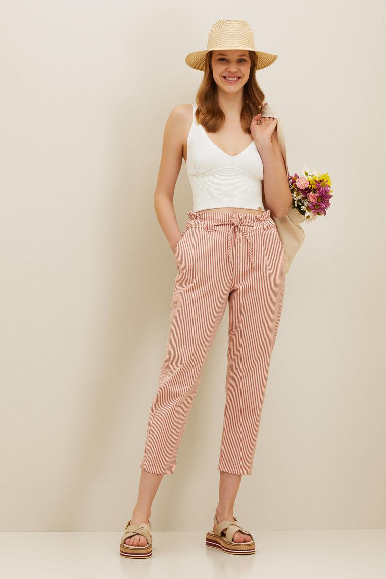 Kadın Kırmızı Jean Pantolon