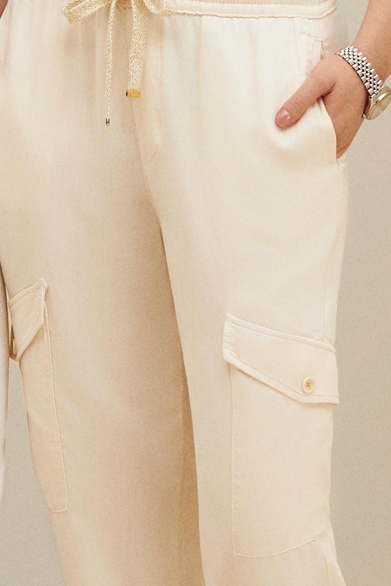 Kadın Krem Pantolon - 50263193007