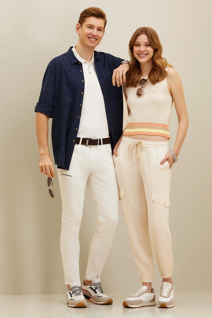 Kadın Krem Pantolon