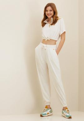 Kadın Ekru Jogger Eşofman Altı - 50265556003