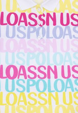 Kız Çocuk Beyaz Polo Yaka Tişört - 50263465010