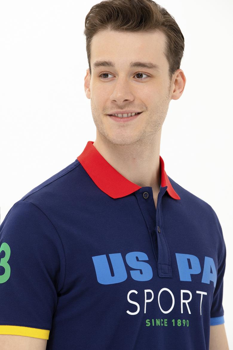 Erkek Lacivert Polo Yaka Tişört - 50263264006