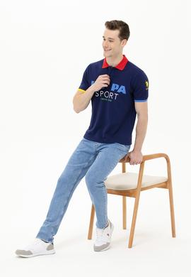 Erkek Lacivert Polo Yaka Tişört - 50263264006