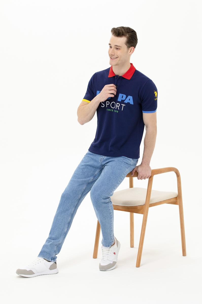 Erkek Lacivert Polo Yaka Tişört