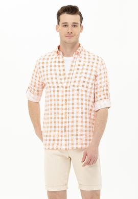 Erkek Kareli Kiremit Gömlek - 50263337023