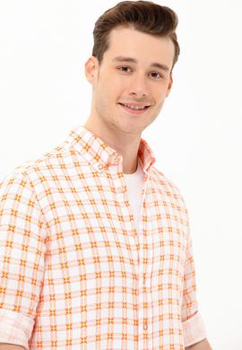 Erkek Kareli Kiremit Gömlek - 50263337023