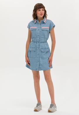 Kadın Mavi Jean Elbise - 50263052005