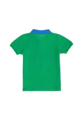 Erkek Çocuk Yeşil Polo Yaka Tişört - 50266066032
