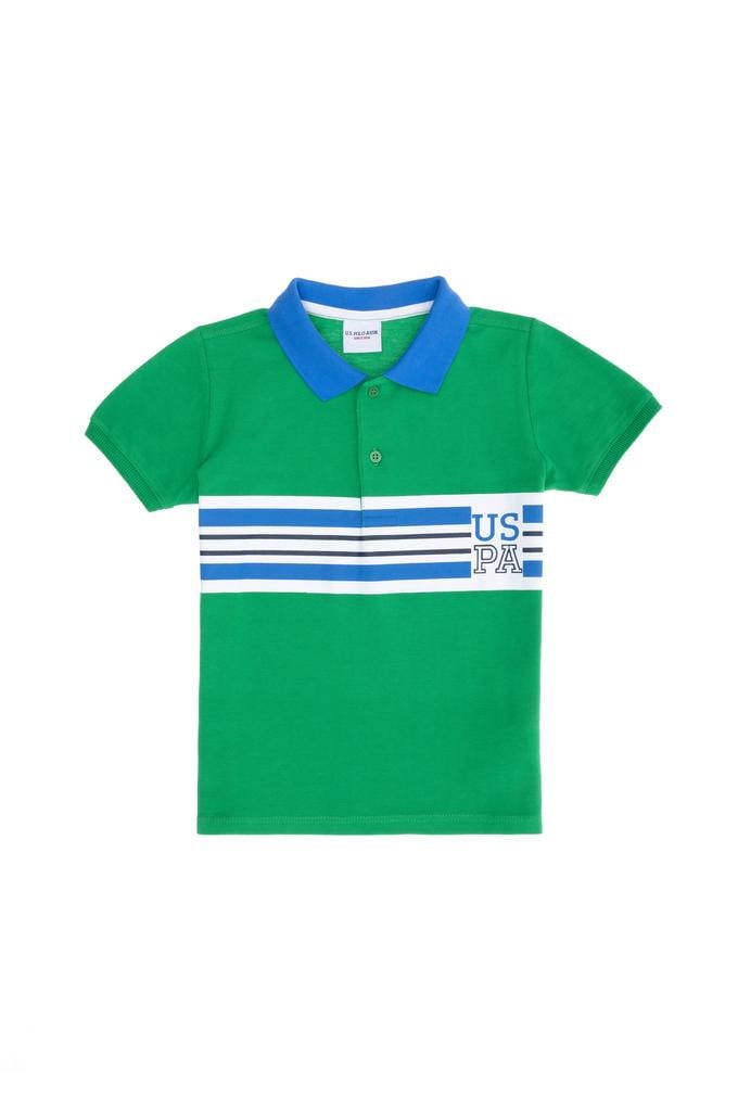 Erkek Çocuk Yeşil Polo Yaka Tişört