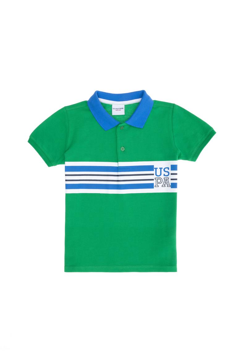 Erkek Çocuk Yeşil Polo Yaka Tişört