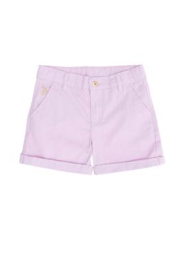 Kız Çocuk Manolya Dokuma Şort - 50268087039