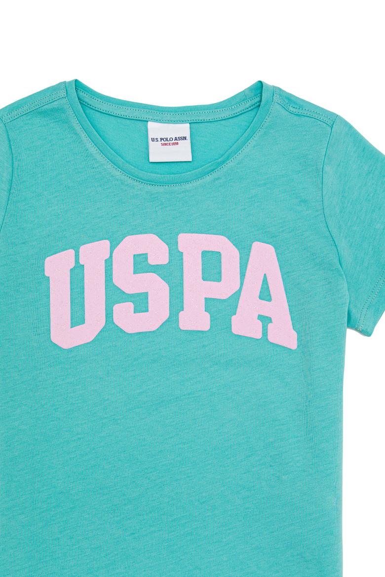 Kız Çocuk Mint Basic Bisiklet Yaka Tişört - 50276874045