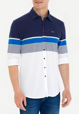 Erkek Lacivert Uzun Kollu Gömlek - 50267368014