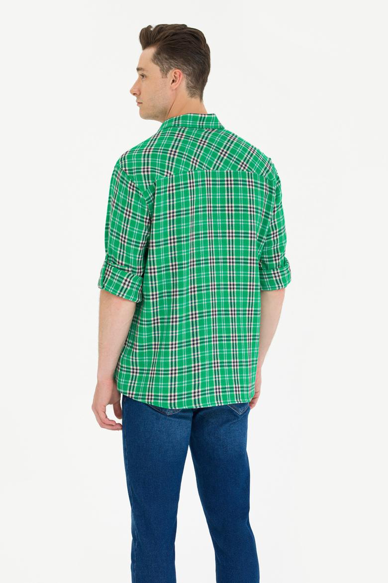 Erkek Oduncu Yeşil Gömlek - 50264306010