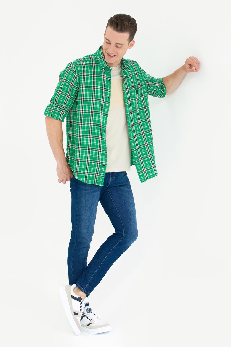 Erkek Oduncu Yeşil Gömlek - 50264306010