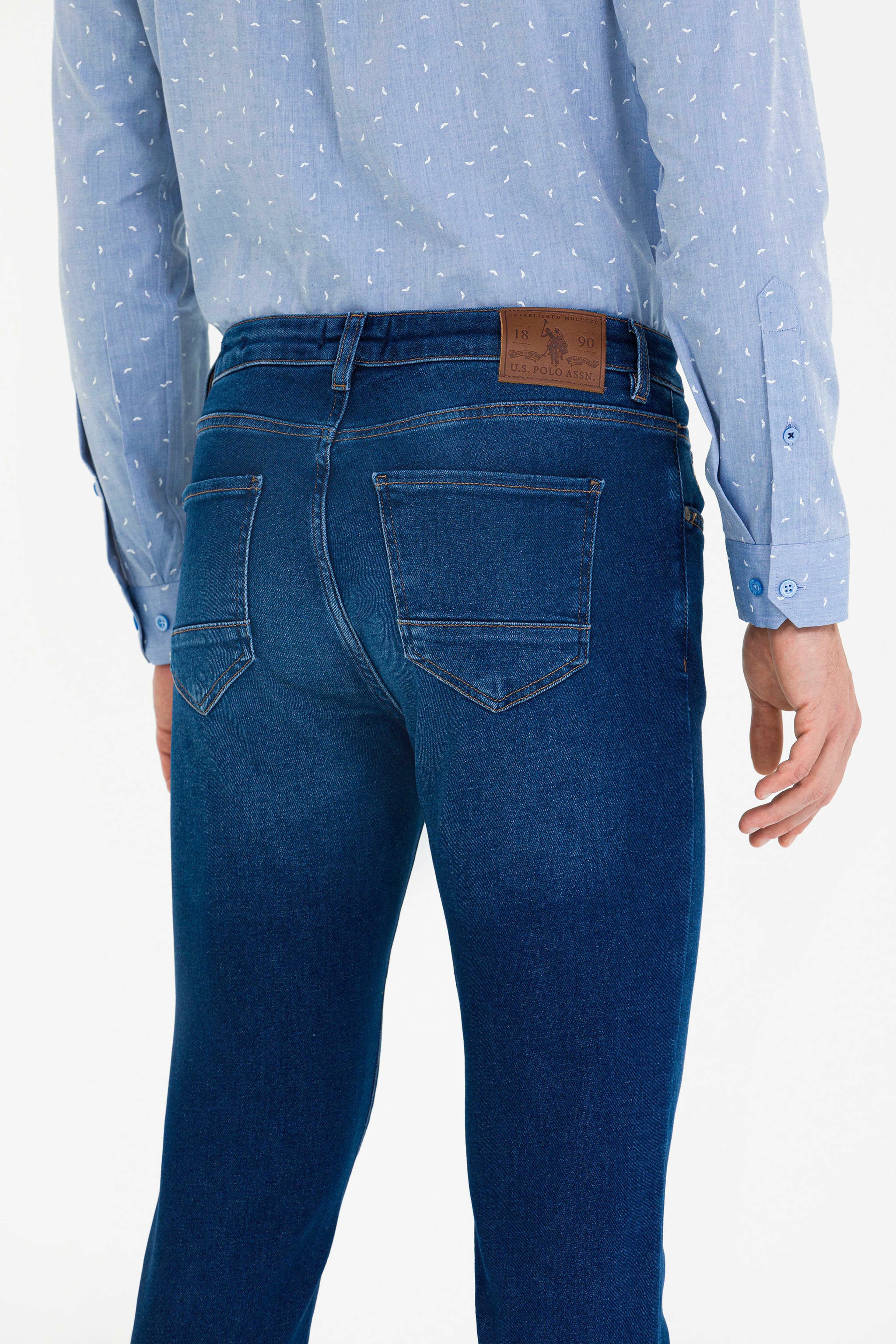Erkek Koyu Mavi Jean Pantolon