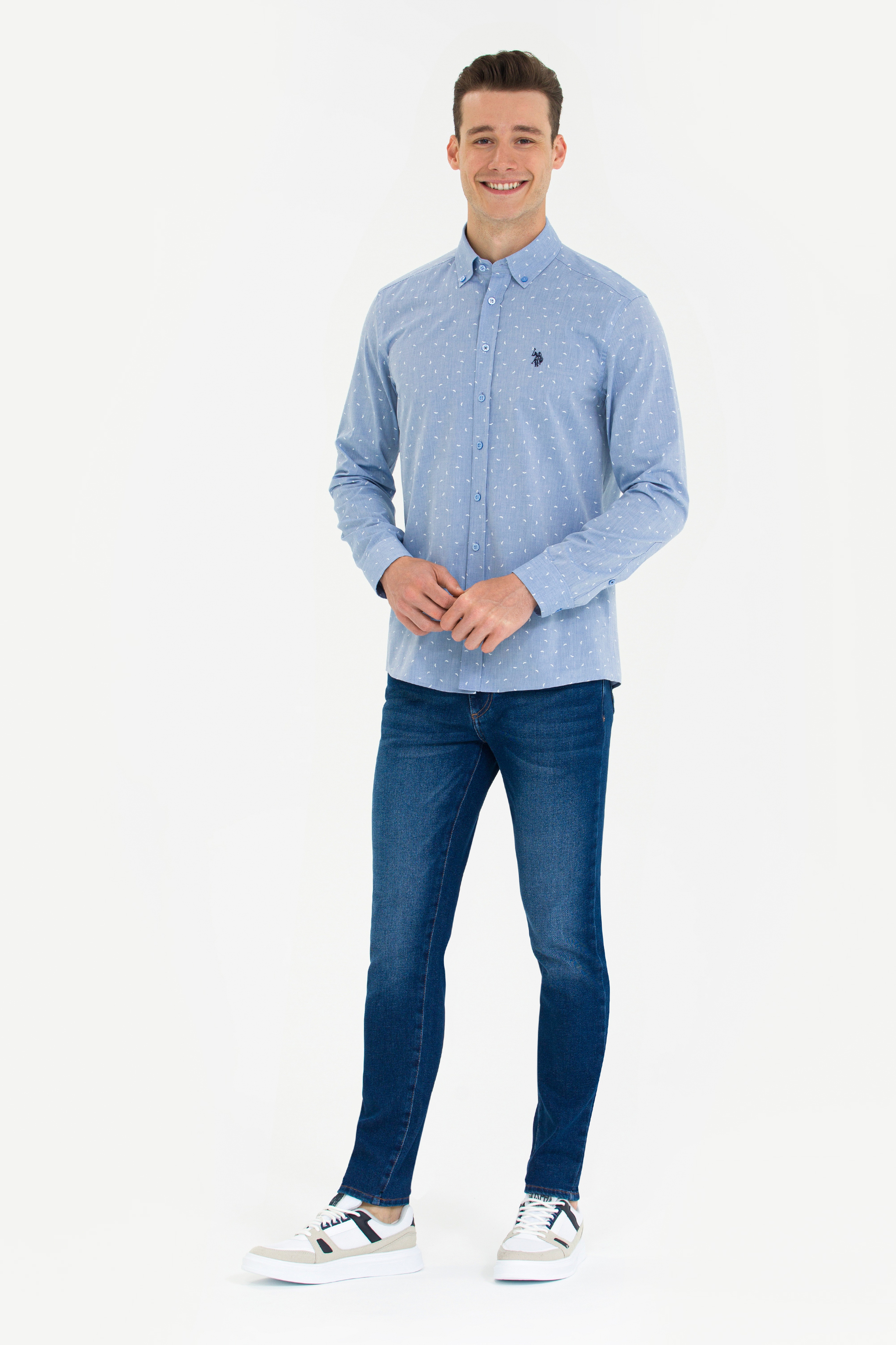 Erkek Koyu Mavi Jean Pantolon - Image 3