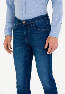 Erkek Koyu Mavi Jean Pantolon - 50274675032