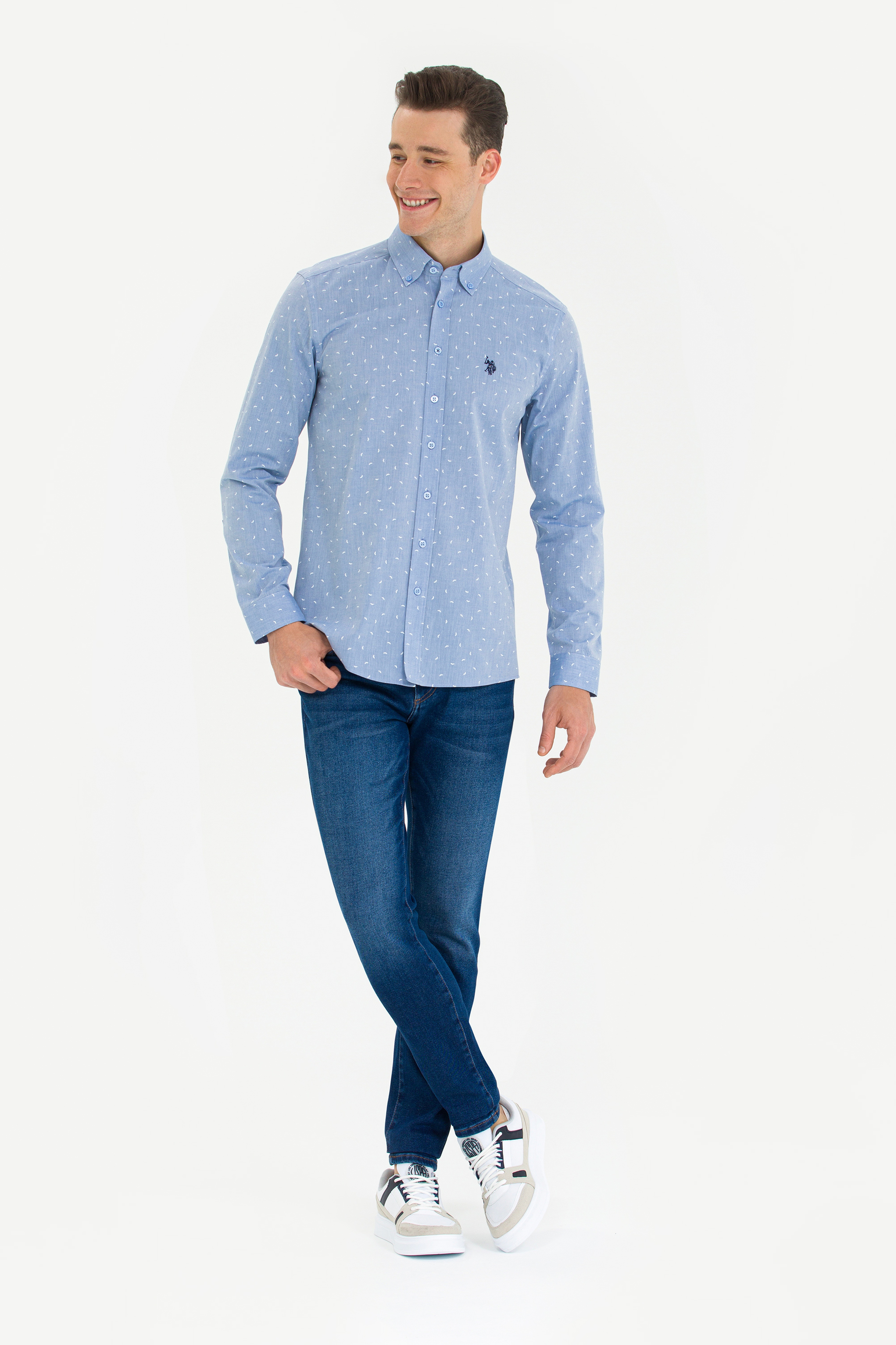 Erkek Koyu Mavi Jean Pantolon - Image 1
