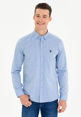 Erkek Mavi Uzun Kollu Gömlek - 50275858001