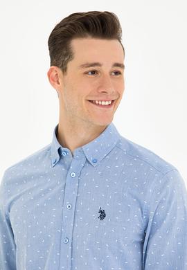 Erkek Mavi Uzun Kollu Gömlek - 50275858001